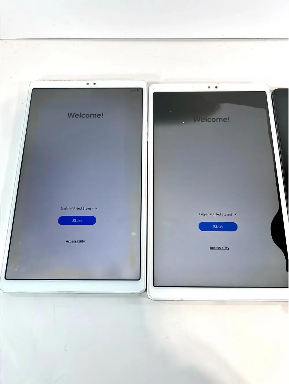 Samsung Galaxy Tab Tablets - LOT of 3 - Silver For Parts or Repair AS-IS